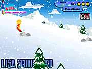 Игра Лиза на сноуборде