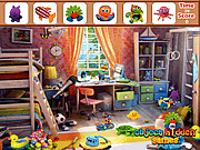 Игра Найти предметы - Красочная спальня