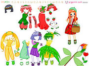 Игра Кукла Dressup плодоовощ