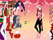 Игра Кристмас ходя по магазинам Dressup