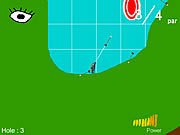 Игра Cat With Bow Golf 2
