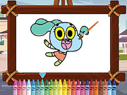 Игра World Of Gumball Coloring